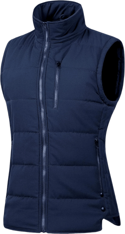 Chrisuno Women's Winter Vests Outerwear Lightweight Quilted Puffer Utility Vest X-Large Navy
