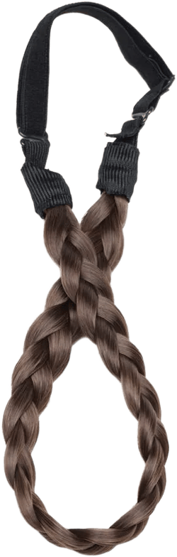 Chunky Braided Headband Elastic Hair Band with Wide Synthetic Blonde and Black Braids for Girls and Women (Small-three strands, 9/10) Small (Pack of 1) 9/10