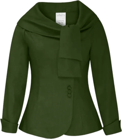 CHIC STAR Womens Linen Portrait Collar Blazer