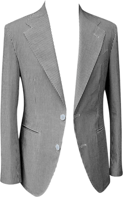 Mens Sear Sucker Blazer for Summer Beach Wedding Groomsmen Slim Fit Casual Tuxedo Striped Lightweight Jacket for Formal Party 36 Black