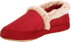 isotoner Women's Memory Foam Microsuede a Line Eco Comfort Recycled Slippers