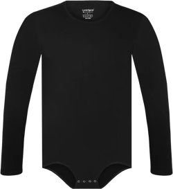Men One Piece Bodysuit Long Sleeve Onesie Pajamas Tops Cotton Romper Black 4X-Large