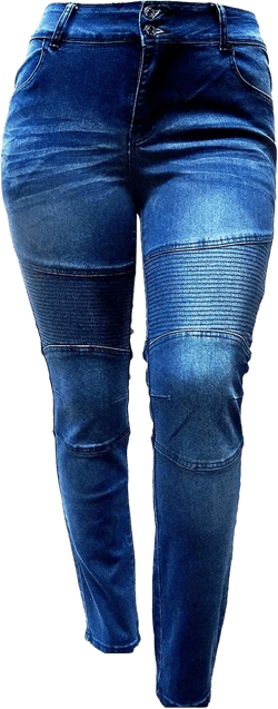 Jack david Women's Plus Size Moto Biker Stretch Skinny Denim Jeans Pants Y1648 Blue 18
