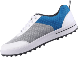 PGM Ladies Breathable Spikeless Golf Shoes for Women, Lightweight Mesh Casual Walking Sneakers Shoes 6.5 Blue