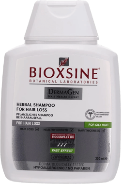 Shampoo for Greasy Hair and Hair Loss - Vegetal Formula by Bioxsine to Accelerate Growth for Men and Women - 300 ml