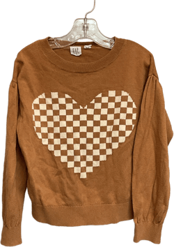 Gap Size 6 Tan Heart Cotton Girls Sweaters & Vests