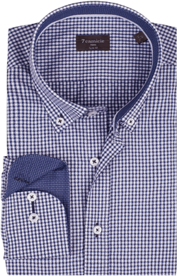 Leonardo Sport Cotton Man Shirt Blue White