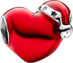 Fashion Charms Compatible for Bracelets,S925 Sterling Silver Charms,For Women Jewelry Present Red heart Christmas hat
