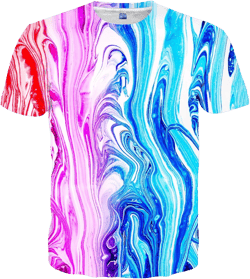 Men Women T-Shirts Unisex 3D Print Short Sleeve Crewneck Graphic Tees Small Colorful Quicksand