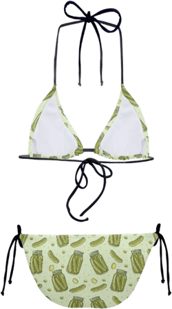 Jndtueit Leopard Triangle Bikini Set for Women, Swimwear Top for Large Bust, Tie Two Sides Bottom Triangle Bikinis Swimsuits : Clothing, Shoes & Jewelry