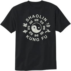 Shaolin Kung Fu Chinese Martial Arts T-Shirt Martial Arts Training Unisex Design Tee Short Sleeve Unisex Shirt