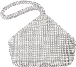 BABEYOND Women's Beaded Clutch Evening Bags Vintage Elegant Triangle Purse for 1920s Party Prom Wedding 1920s Flapper Art Deco Gatsby Earrings 20s Flapper Gatsby Accessories