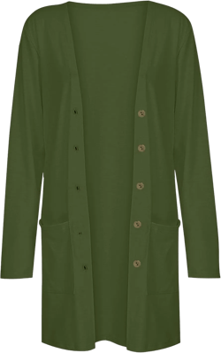 Women Long Sleeve Midi Long Cardigan Sweater Plus Size Open Front Lightweight Fall Outerwear Coat with Pockets