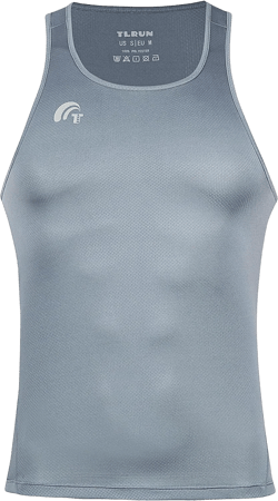 Men's Running Tank Top Ultra Lightweight Marathon Singlet Shirts Dry Fit Workout Sleeveless T-Shirt Square Neck X-Large Gray-square
