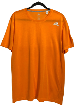 Adidas Bright Orange Climalite Sport Tee Size L