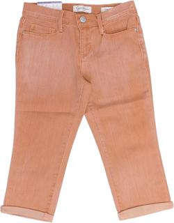 Jessica Simpson Girls Rolled Crop Skinny Jean (14, Canyon Pink/Rocco)