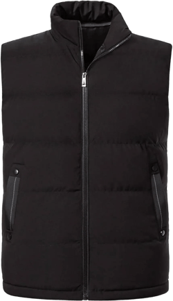 Men's Outerwear Vests Winter Warm Outdoor Padded Puffer Lightweight Vest Small 1/Black