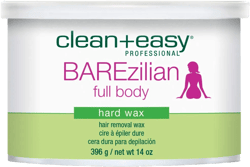 Clean + Easy BAREzilian Hard Wax, Non-Strip Hair Removal Depilatory Wax for Full Body, Bikini Brazilian Waxing, Great for Sensitive Skin - Ideal for Women and Men, 14 oz Barezilian