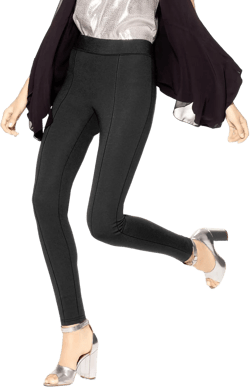 HUE Women's High Waist Blackout Ponte Leggings