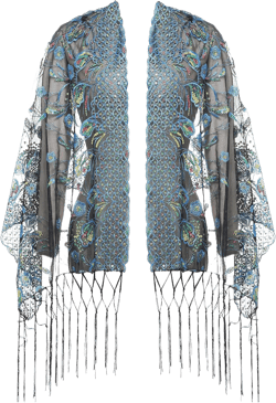 BABEYOND 1920s Shawl Wraps Sequin Fringed Evening Cape Wedding Bridal Shawl Scarf