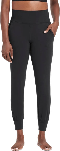 Women&#39;s Everyday Soft High-Rise Jogger Pants - All In Motion&#8482; Black XL