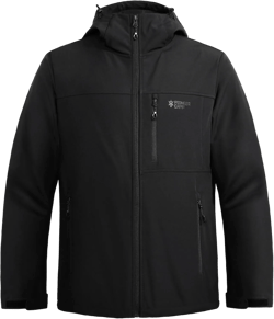 Pioneer Camp Softshell Jacket for Men Fleece Lined Hooded Waterproof Winter tactical windbreaker Jacket with 7 Pockets