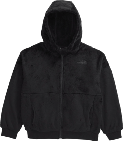 THE NORTH FACE Baby Osito Full Zip Hoodie | Recycled Polyester Fleece Jacket with Ribbed Cuffs & Hem, Set-in Sleeves 4 Tnf Black