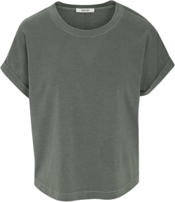 Splendid Women's Skye Short Sleeve Tee Small Soft Vintage Olive Branch