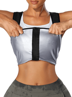 KeesonKimi Lilvigor Sauna Suit for Women Waist Trainer Sweat Vest Plus Size Shapewear with Zipper for Workout