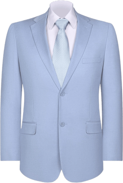 Men's Casual Blazer Two-Button Lightweight Sport Coat Modern Fit Suit Jacket for Summer Wear Zen Blue 42 Tall