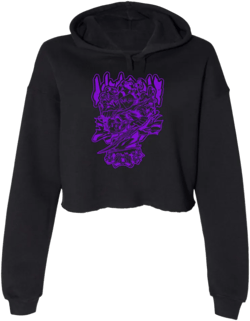 Shadow Monarch Women's Cropped Fleece Hoodie