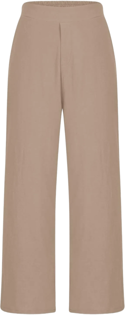 Women Cotton Pants Lounge Palazzo with Pockets Elastic Waist Pant Breathable Wicking Trousers Elegant Dressy Pants at Amazon Women’s Clothing store