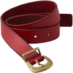 AE Square-Buckle Leather Belt