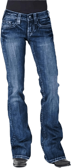 Women's Washed Boyfriends Wide Leg Jeans Stretch Casual Slim Fit Denim Pants Vintage Straight Jean Trousers X-Small Dark Blue