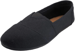 Women's Canvas Slip-On Shoes with Padded Insole