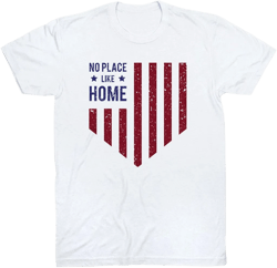 Baseball No Place Like Home Short Sleeve T-Shirt | Baseball Tee | Youth and Adult Sizes Youth Small White