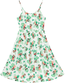 Disney Mickey Mouse Minnie Mouse Hawaiian Womens Matching Family Cami Dress Mom Dress Large