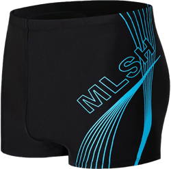 Men's Athletic Square Leg Swimsuit Jammers Durable Compression Swim Briefs Training Bathing Swimming Shorts Holiday Beach 3X-Large Black