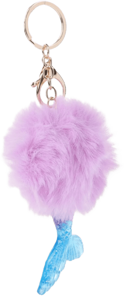 GALPADA Cute Mermaid Plush Keyring for Women Fashionable Hanging Ornament Keychain for Birthday Christmas