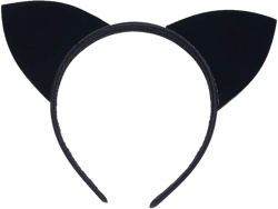 LSHDXD Halloween Cat Headband Hair Hoop for Women,Black Cat Ear Headpiece Hair band Hair Accessories for Halloween Decorations Party Supplies