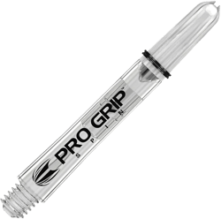 Target Pro Grip Nylon Spinning Dart Shafts - Short Clear (3 Sets)
