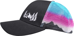 Grace Folly Beach Trucker Hats for Women- Snapback Baseball Cap for Summer One Size Mountain Mesh Print