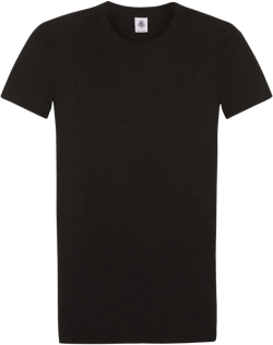 Petit Bateau Women's 100% Black Cotton Crew Neck T-shirt (14(S), 16(M) 18(L)) Medium / 16 Black
