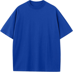 Mens Oversized T-Shirts Fashion Loose Fit Crewneck Tshirt Streetwear Heavyweight Short Sleeve Tee Shirt Gym Workout Tops Medium Royal Blue