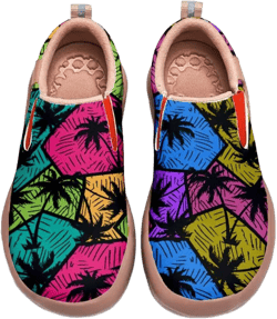 Womens Painted Travel Shoes Lightweight Comfort Slip-Ons Casual Loafers Patchwork Plants Floral Fashion Sneaker 6 Botanical Patchwork 14