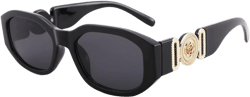 COASION Irregular Trendy Rectangle Sunglasses Women Vintage Fashion Design UV Protection Sun Glasses