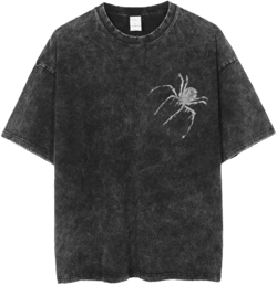 EMMIOL Men's Spider Graphic T Shirts Crew Neck Loose Fit Tees Solid Streetwear Cotton Tops Vintage Design