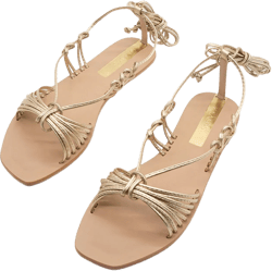 KAANAS Coba Knotted Sandal w. Wraparound ankle strap