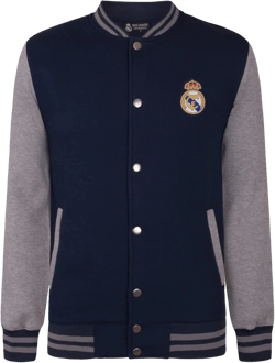 Real Madrid Official Soccer Gift Boys Retro Varsity Baseball Jacket