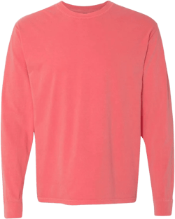 Comfort Colors Adult Long Sleeve Tee, Style 6014 (Small, Watermelon)